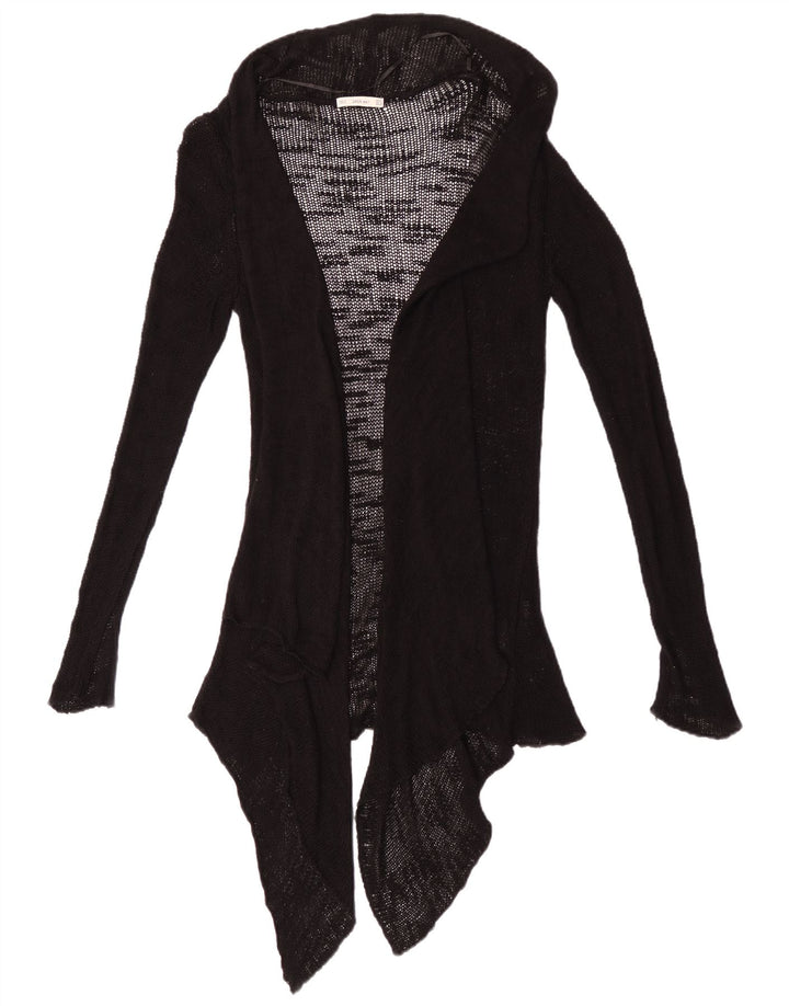 Pulover cardigan deschis transparent pentru femei Zara UK 12 Medium Black Viscose