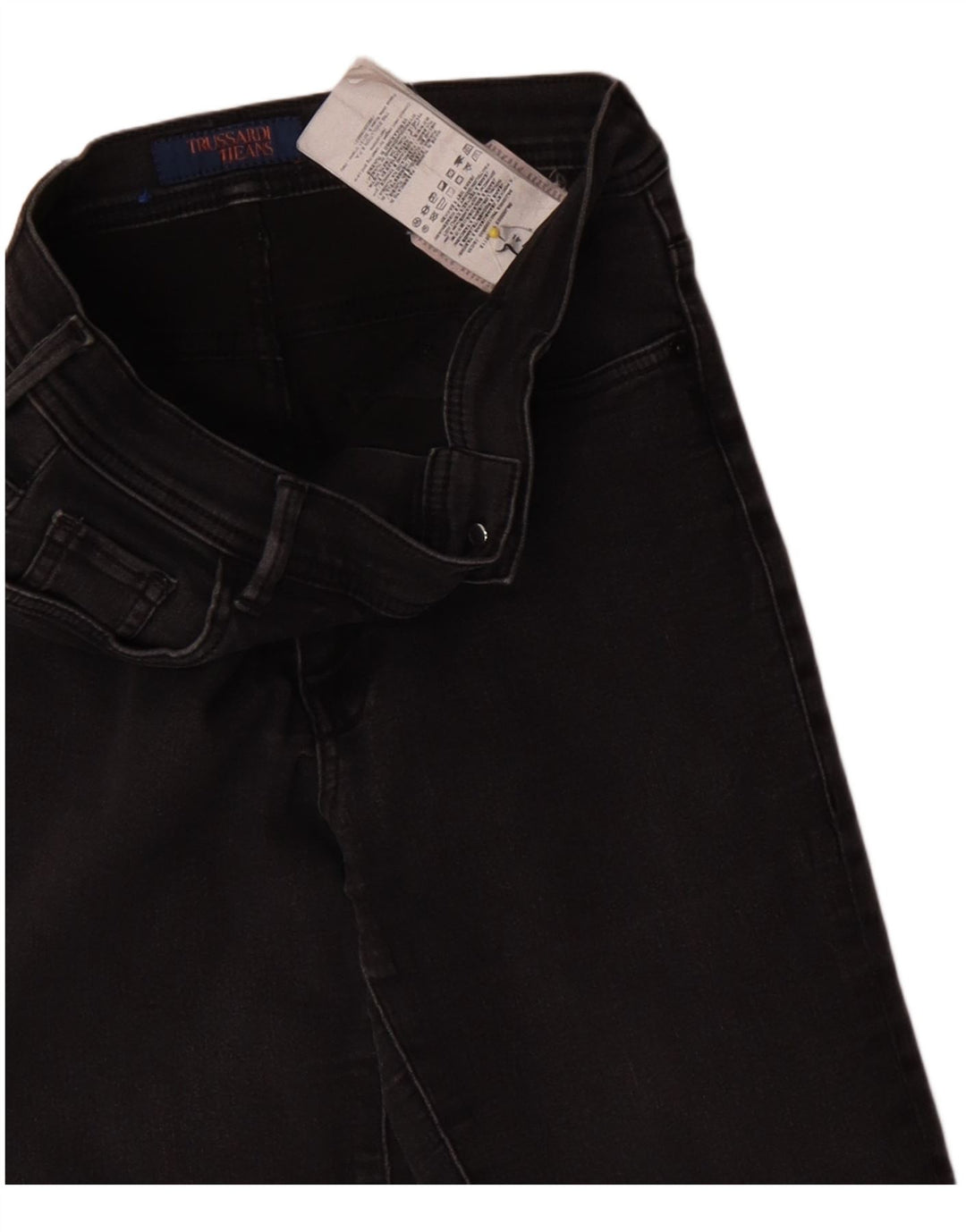 Trussardi blugi subțiri pentru femei W27 L27 bumbac gri
