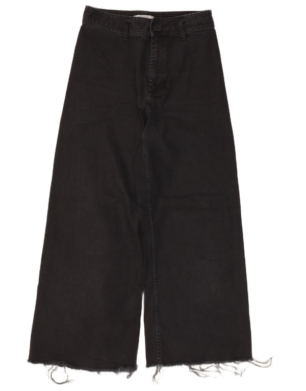 Blugi pentru damă Zara cu picioare largi EU 42 Large W32 L27 Bumbac negru