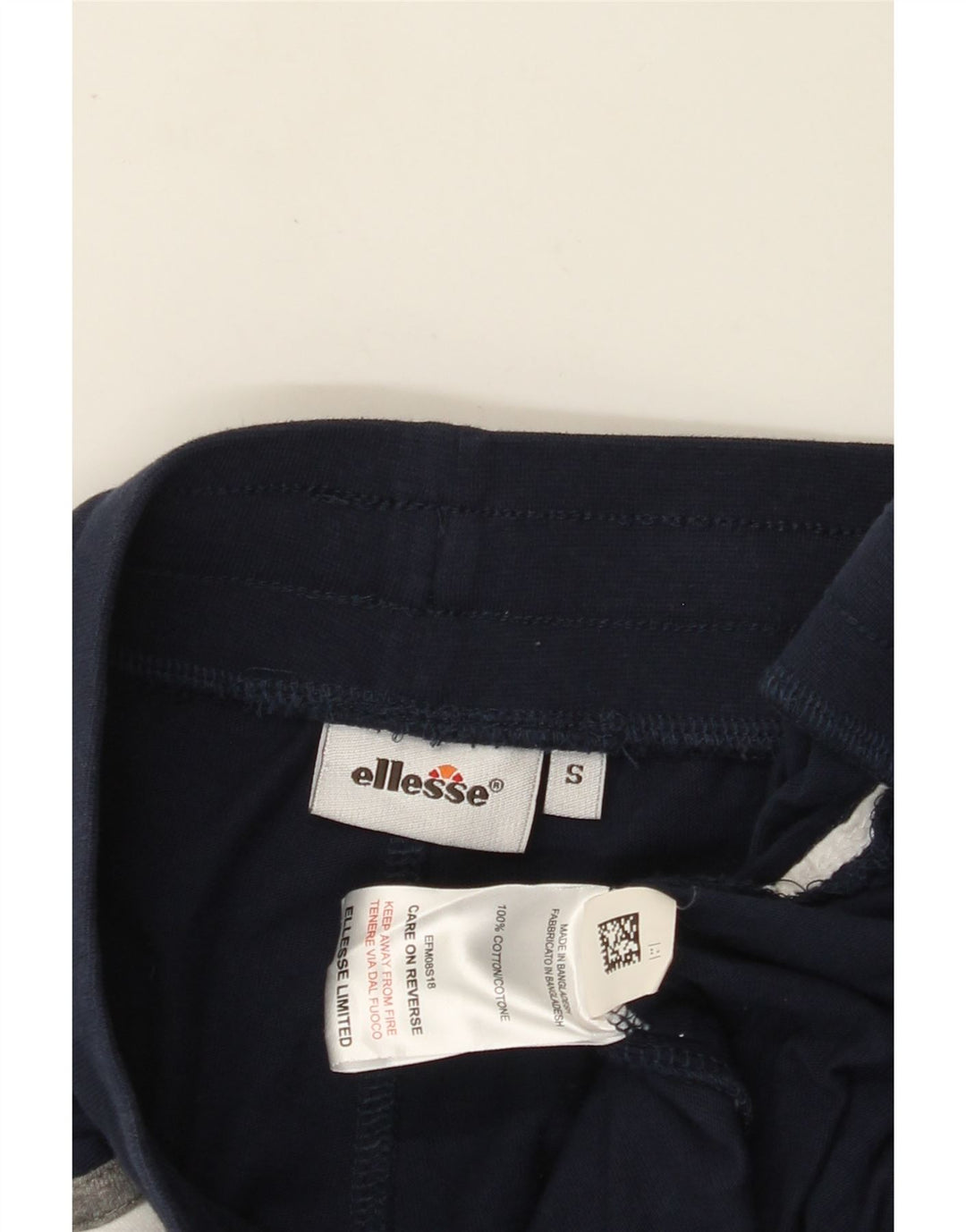 Pantaloni scurti sport grafic ELLESSE pentru bărbați, bumbac, albastru-marin mic