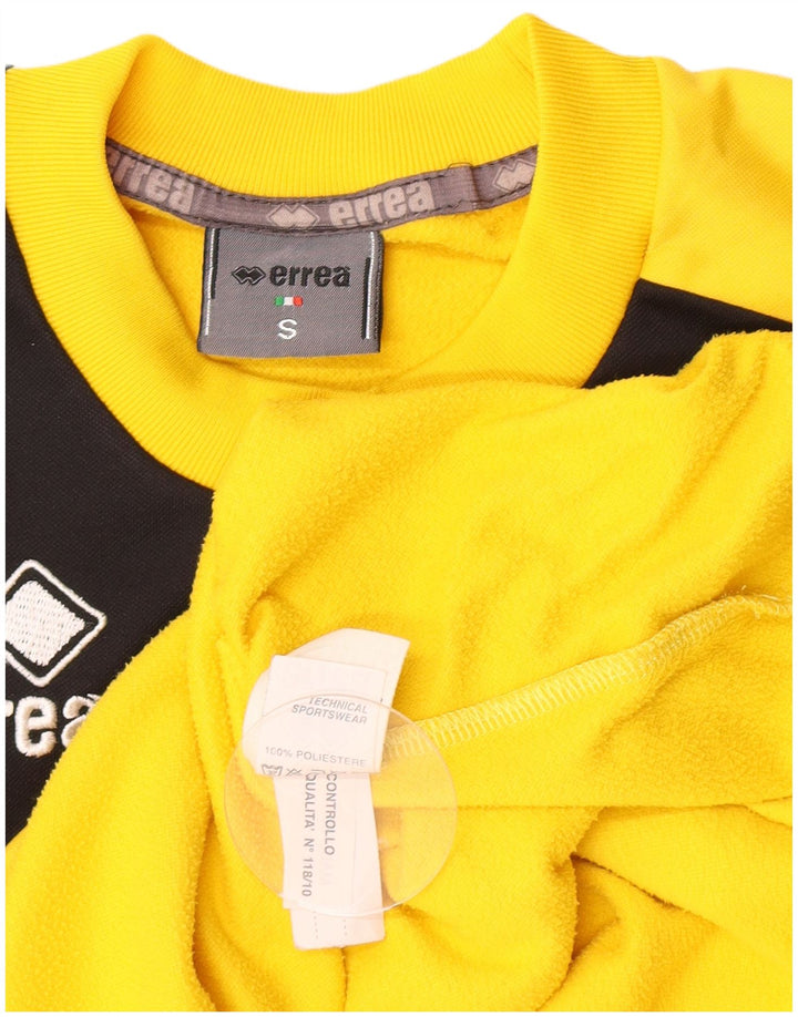 Tricou grafic Errea pentru bărbați Top mic galben din poliester bloc de culoare