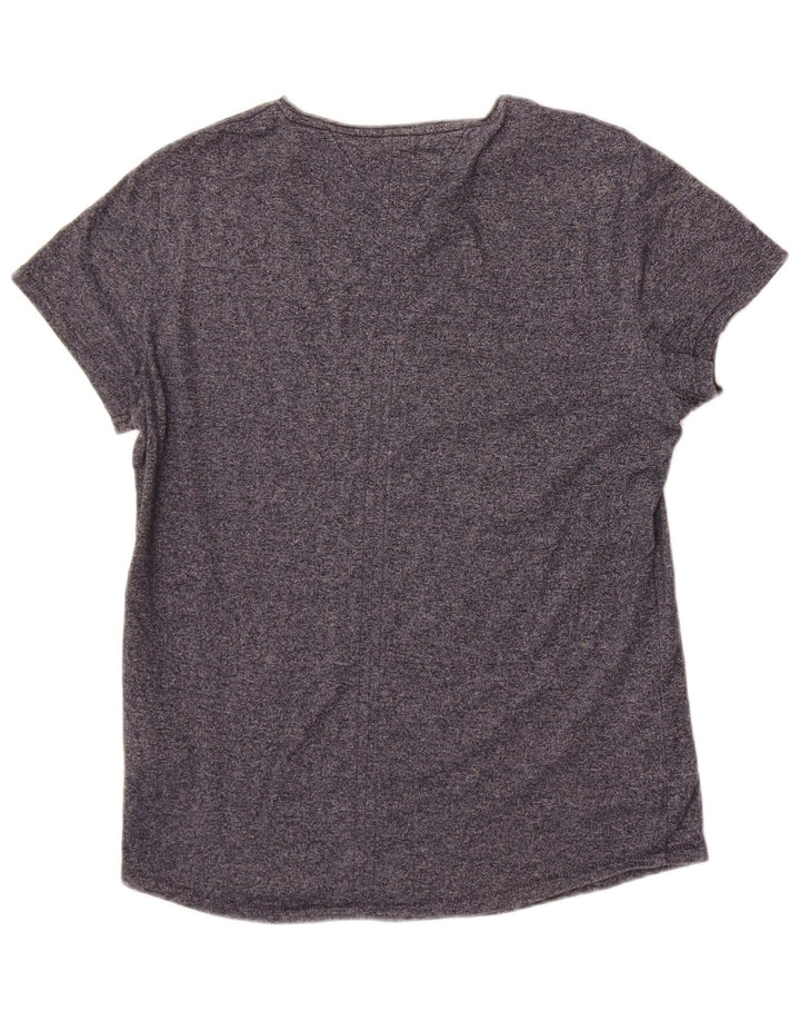 Tricou pentru bărbați Tommy Hilfiger Top mediu din bumbac cu pete albastru bleumarin