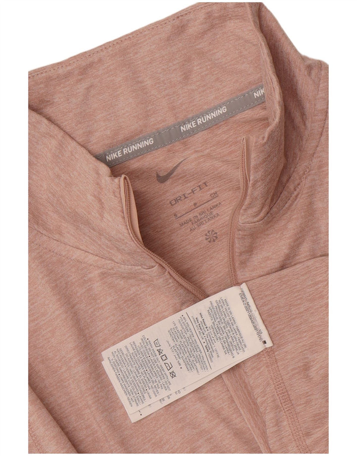 Top de trening Nike Dri Fit Pullover pentru femei UK 10 Small Pink Flecked