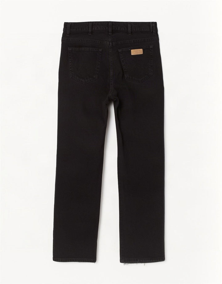 Blugi drepte pentru bărbați Wrangler Texas W36 L32 bumbac negru
