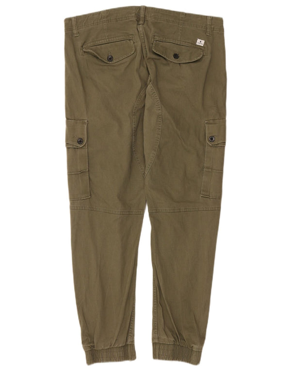 Pantaloni cargo conici pentru bărbați Jack & Jones Paul W36 L28 bumbac kaki