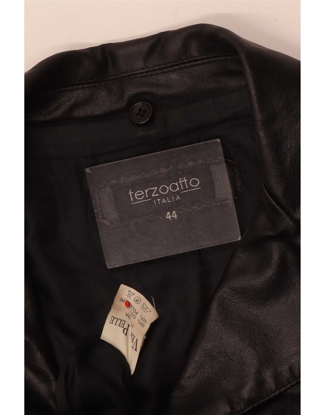 Terzoatto Jachetă de piele pentru femei IT 44 Medium Black