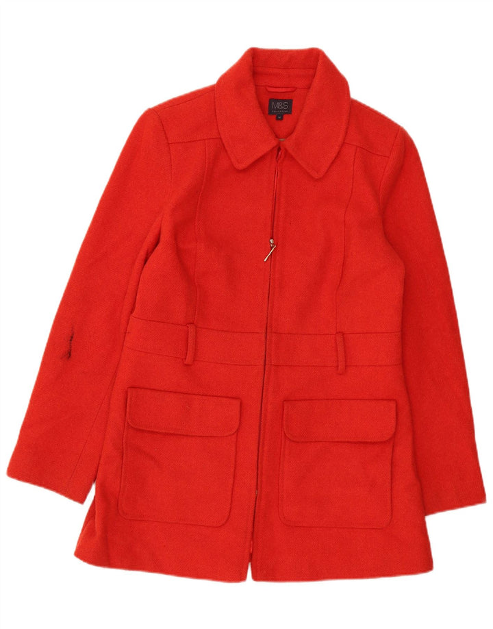 Palton pentru femei Marks & Spencer UK 12 Medium Red Acrilic