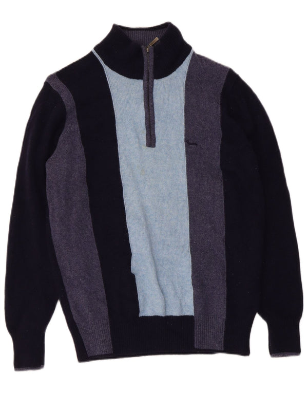 Pulover pentru femei Harmont & Blaine, cu fermoar, cu gât, UK 12 Medium Bleumarin