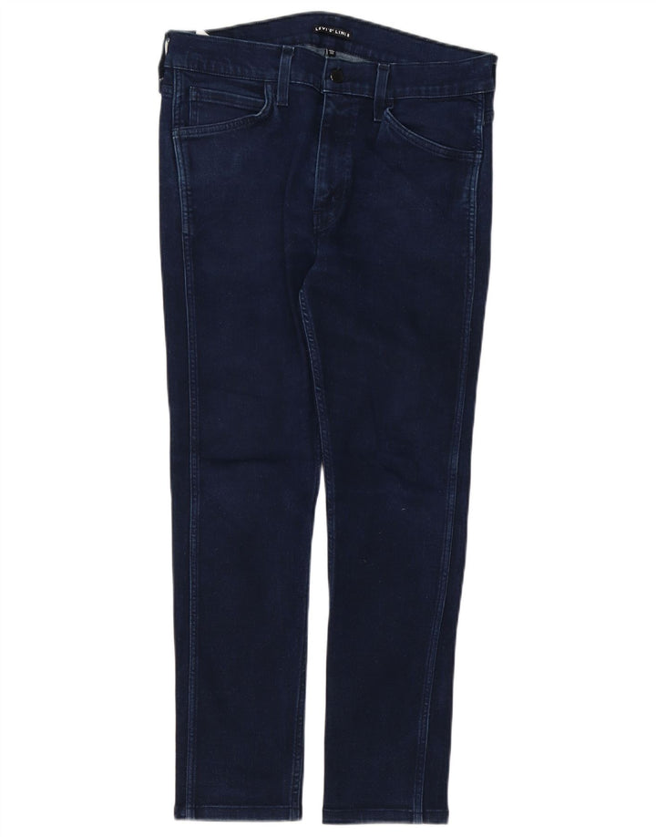 Blugi slim pentru femei Levi's W32 L26 bumbac bleumarin