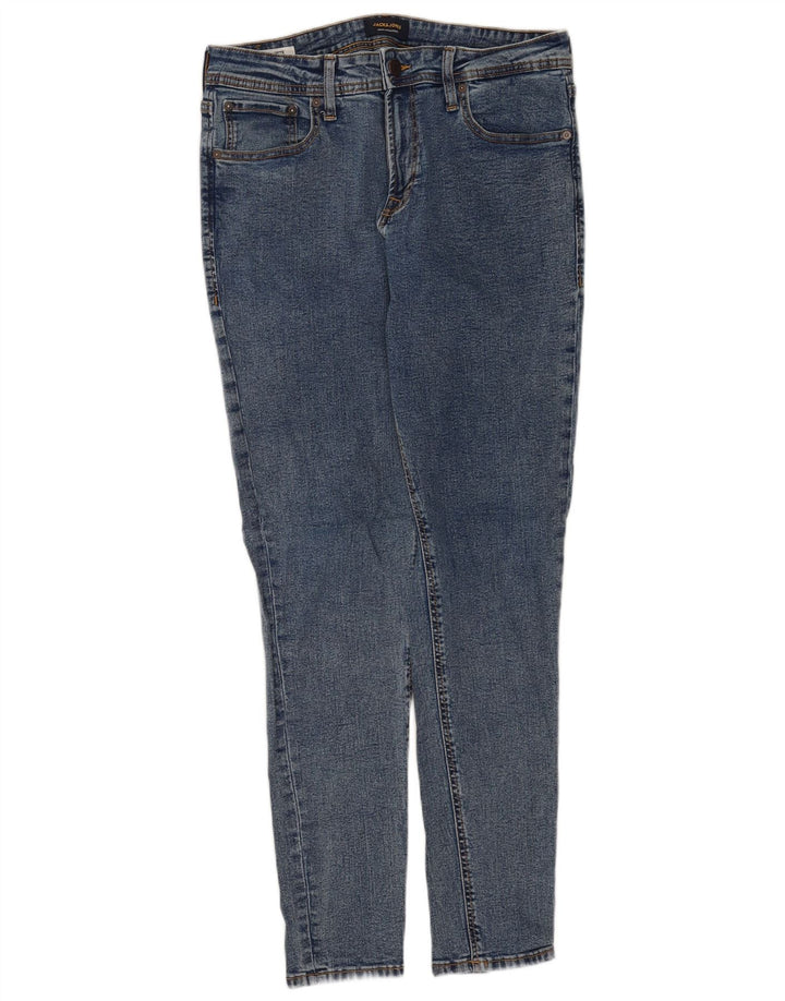 JACK & JONES Blugi slim pentru bărbați W33 L32 Bumbac albastru