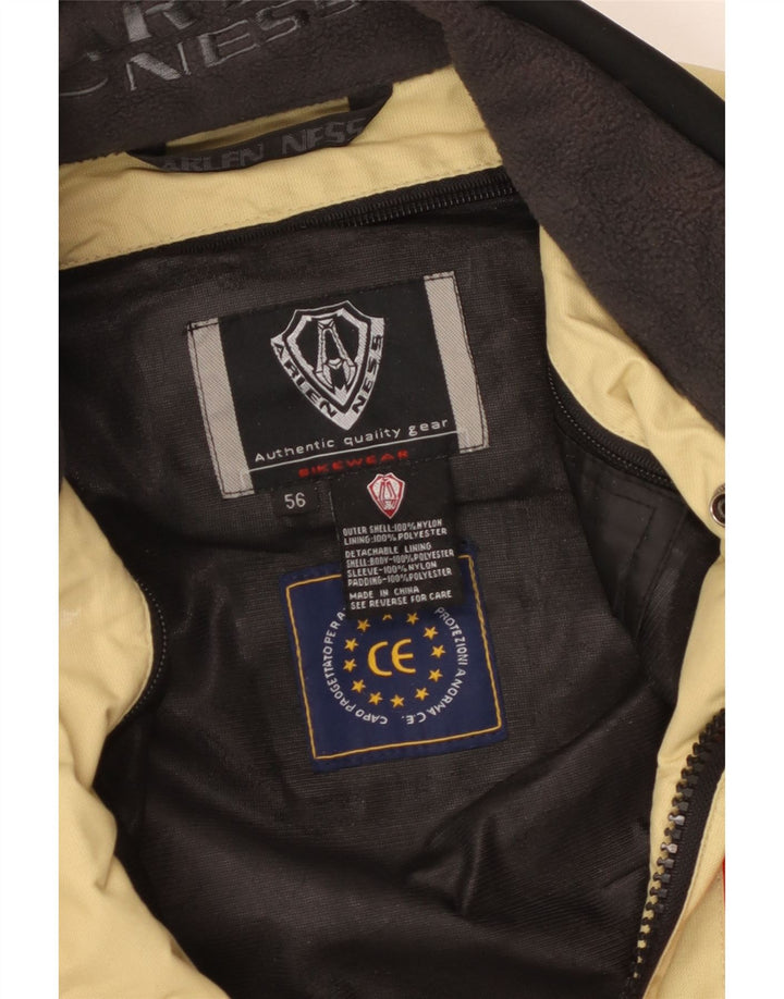 Jachetă Racer pentru bărbați Arlen Ness IT 56 3XL, bej, nailon color bloc