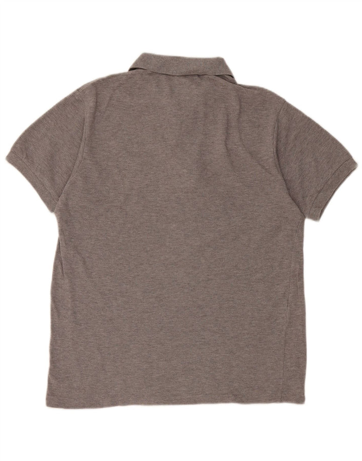 Tricou polo Lacoste pentru bărbați, mărimea 3, bumbac gri mic