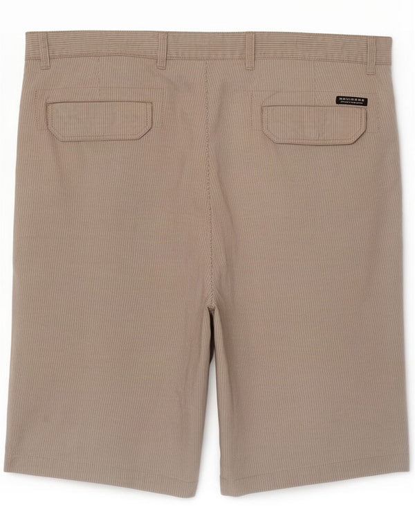 Navigare Mens Chino Shorts IT 56 3XL W38 Beige Striped Bumbac