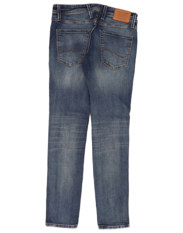 Jack & Jones Blugi Skinny Liam Distressed pentru bărbați L30 L30 Bumbac albastru