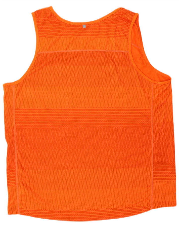 Vest Vest Top pentru bărbați Russell Athletic UK 42/44 Poliester mare cu dungi portocalii