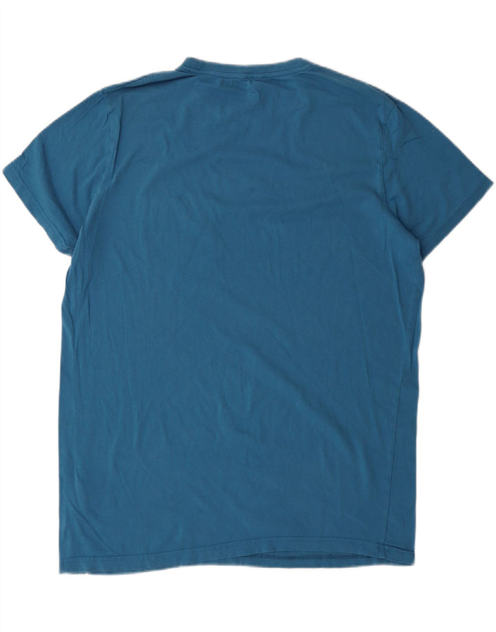 K-WAY Mens T-Shirt Top XL Blue Cotton