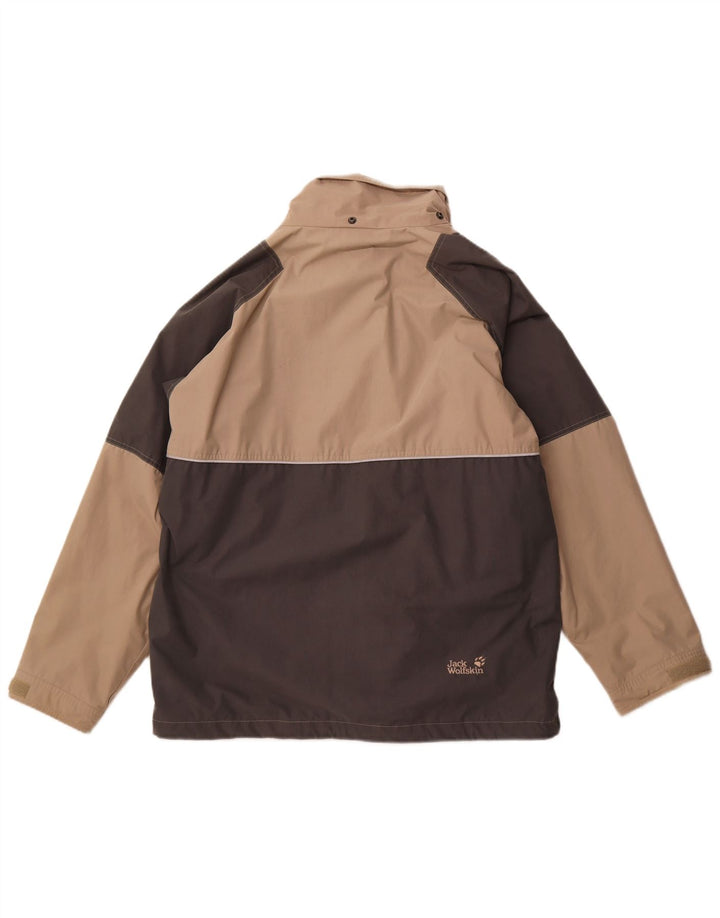 Jack Wolfskin Jachetă de ploaie pentru bărbați UK 42 XL Bej Poliester color bloc
