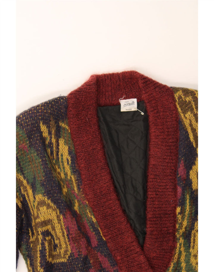 INCOGNITO Pulover cardigan pentru femei IT 40/42 Medium Burgundy Colorblock