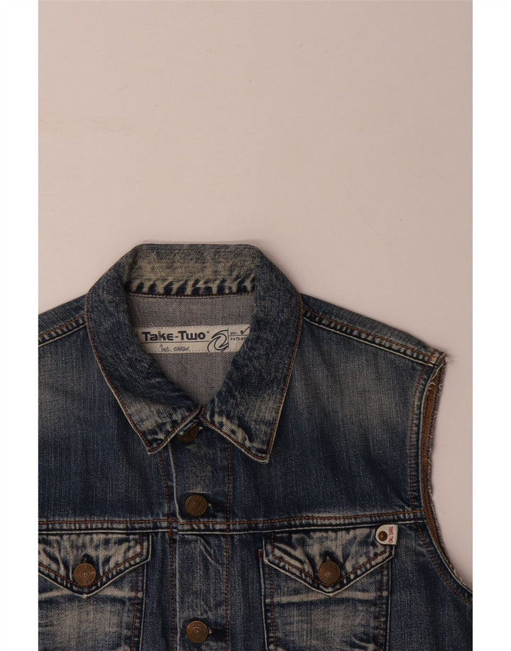 Gilet TAKE TWO Băieți Denim 13-14 Ani XL Bumbac Albastru