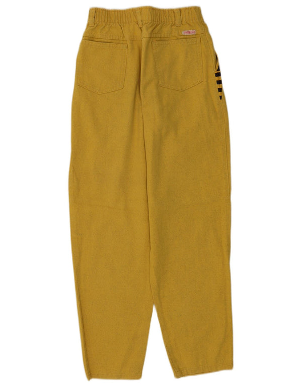 Blugi largi pentru băieți vintage cu talie înaltă, 11-12 ani, bumbac color bloc galben