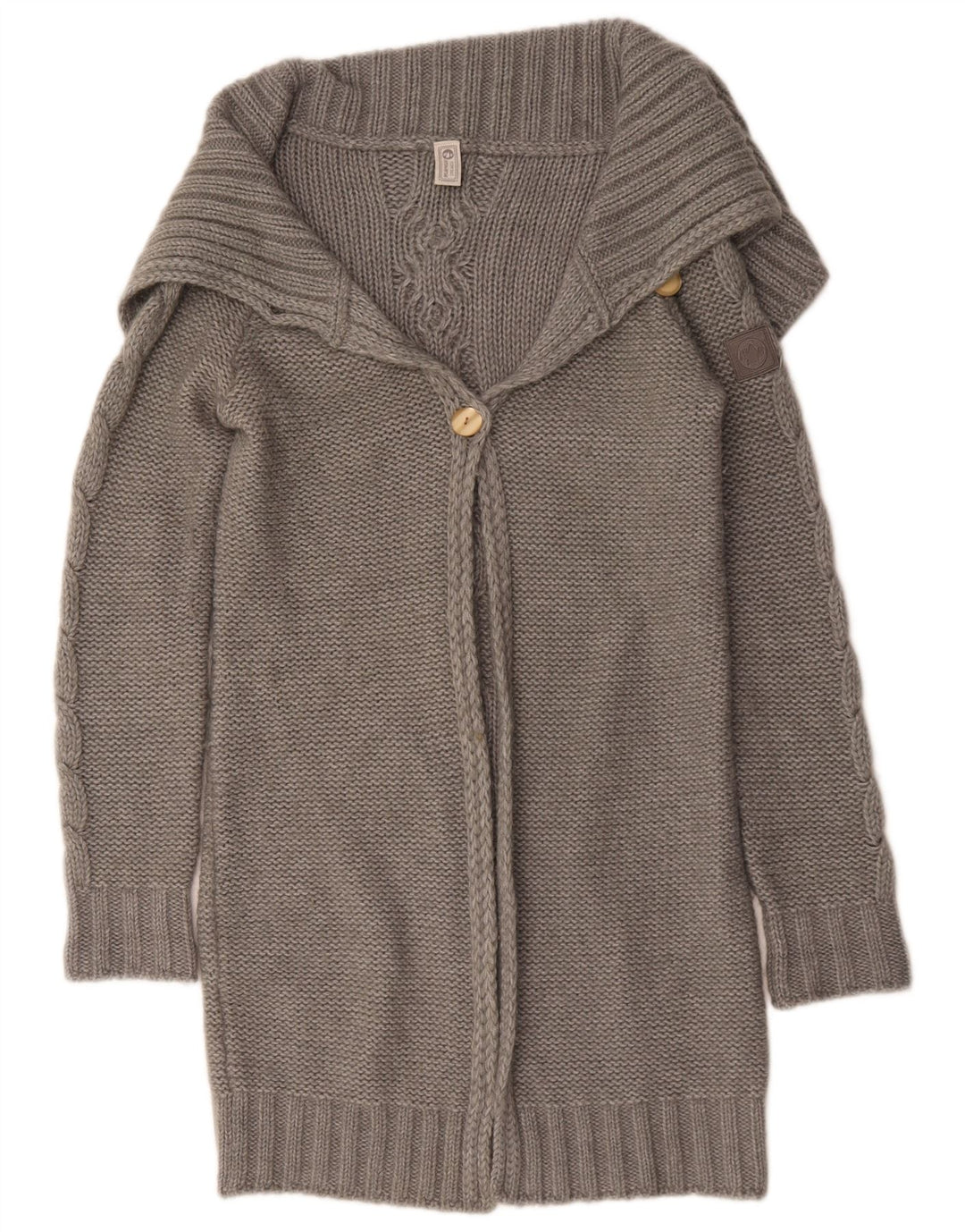 Pulover cardigan cu paragate Murphy & Nye pentru femei UK 16 mare gri