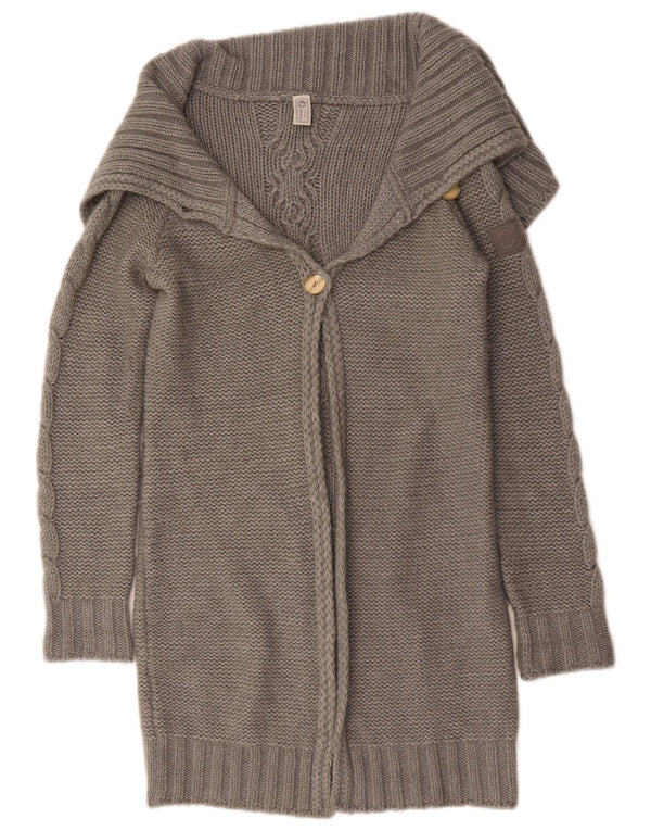 Pulover cardigan cu paragate Murphy & Nye pentru femei UK 16 mare gri
