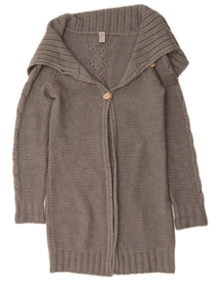 Pulover cardigan cu paragate Murphy & Nye pentru femei UK 16 mare gri