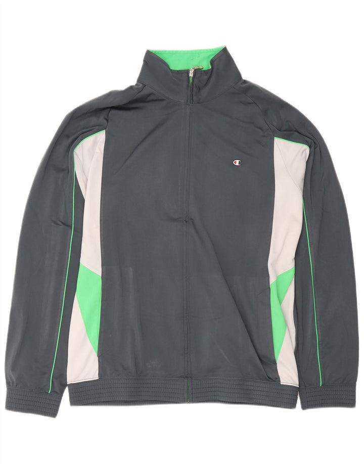 Jachetă de trening pentru bărbați Champion 2XL, gri, poliester color bloc