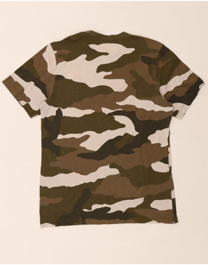 Tricou grafic pentru bărbați NIKE Top Mediu Kaki Camuflaj Bumbac
