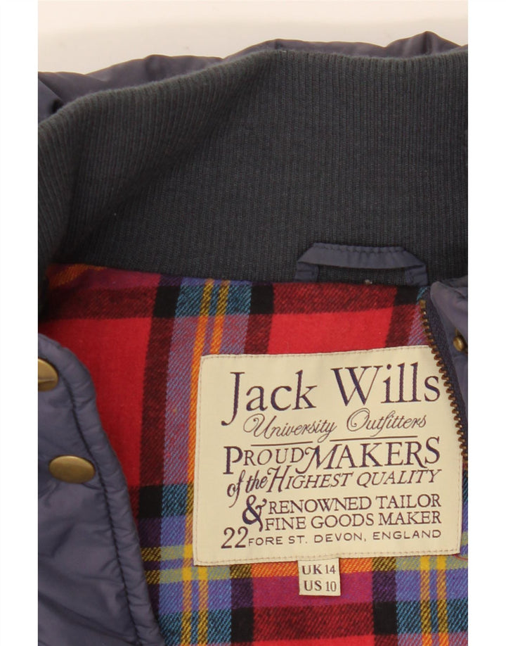 Jack Wills Gilet căptușit pentru femei UK 14 Large Bleumarin