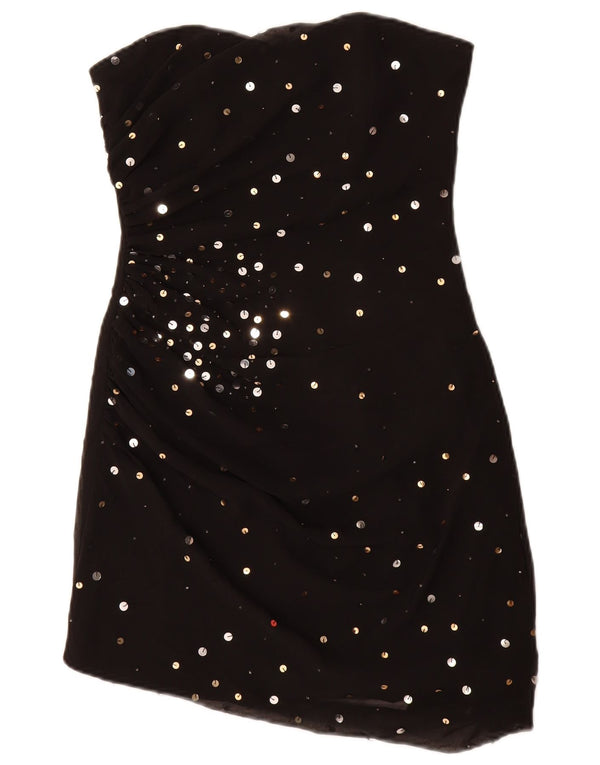 Rochie fără bretele pentru femei Lipsy UK 10 Small Black Flecked