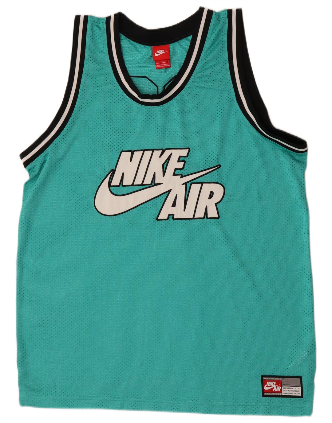 Vesta Nike Air Graphic pentru bărbați, poliester mare cu dungi verzi