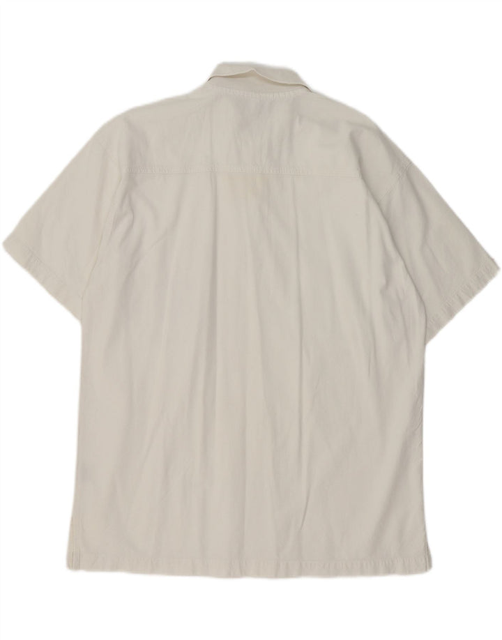 Tricou polo pentru bărbați VINTAGE, bumbac alb mediu