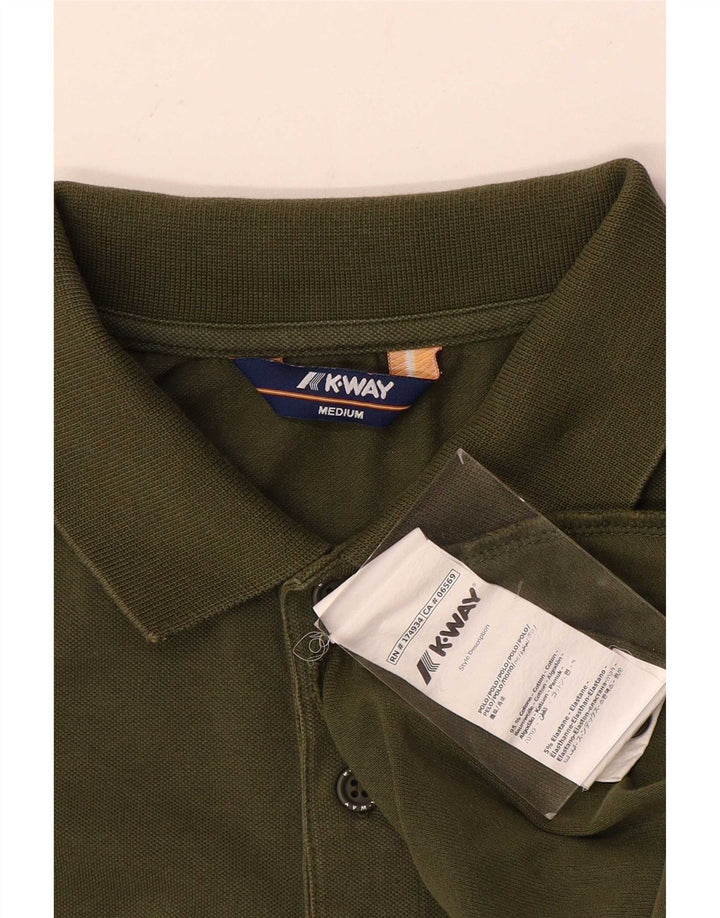 Tricou polo pentru bărbați K-Way Bumbac kaki mediu