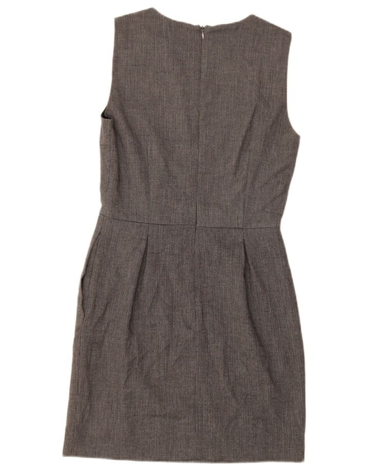 Rochie teacă fără mâneci pentru femei Zara UK 10 Poliester gri mic