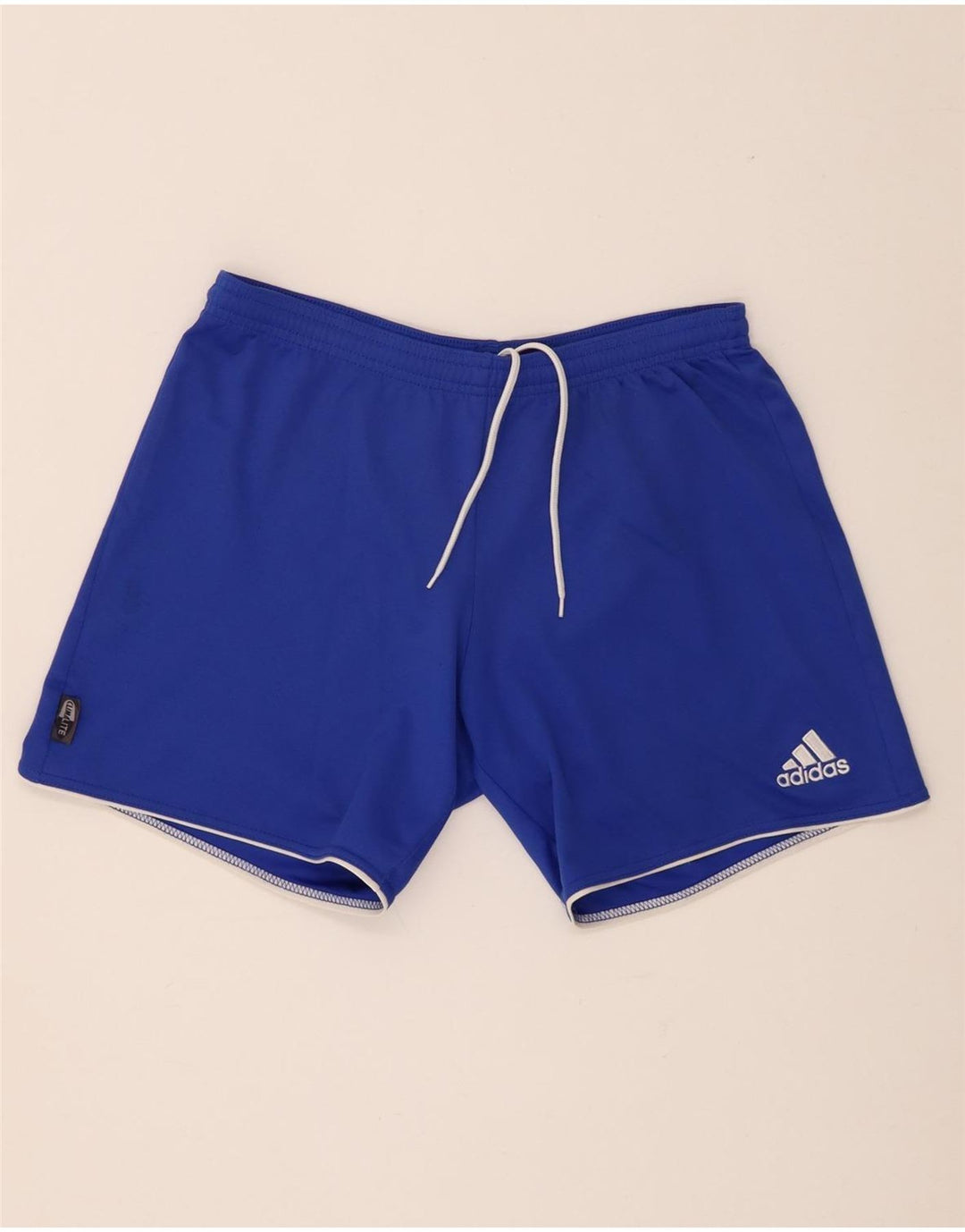 Pantaloni scurți sport pentru bărbați Adidas Climalite, poliester mic, albastru
