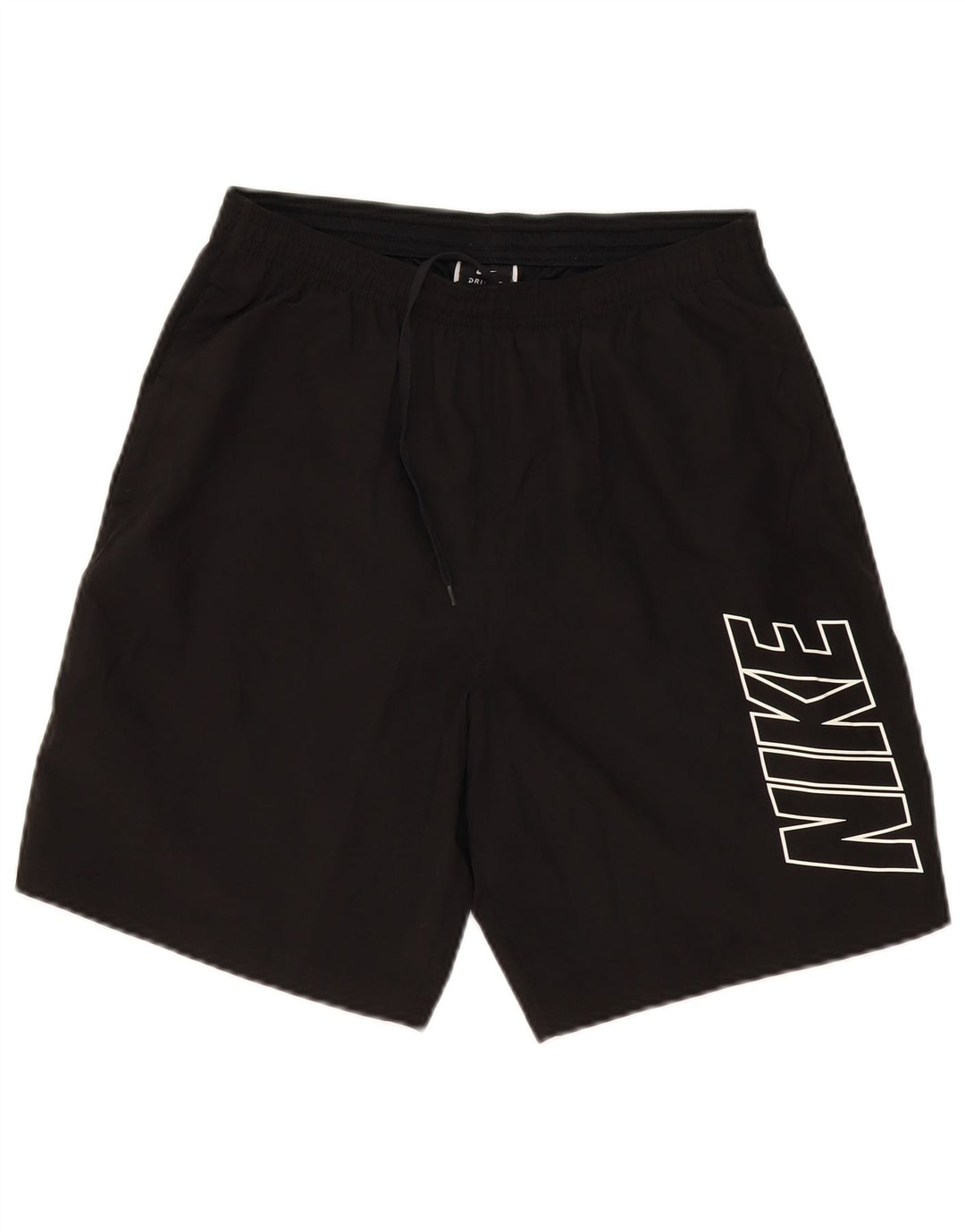 Pantaloni scurți sport NIKE Dri Fit Graphic pentru bărbați, poliester mediu negru