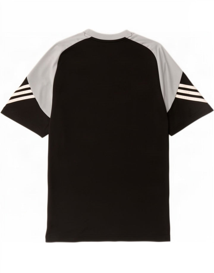 Tricou cu grafic Climalite Adidas pentru bărbați Top mare, negru, poliester color bloc