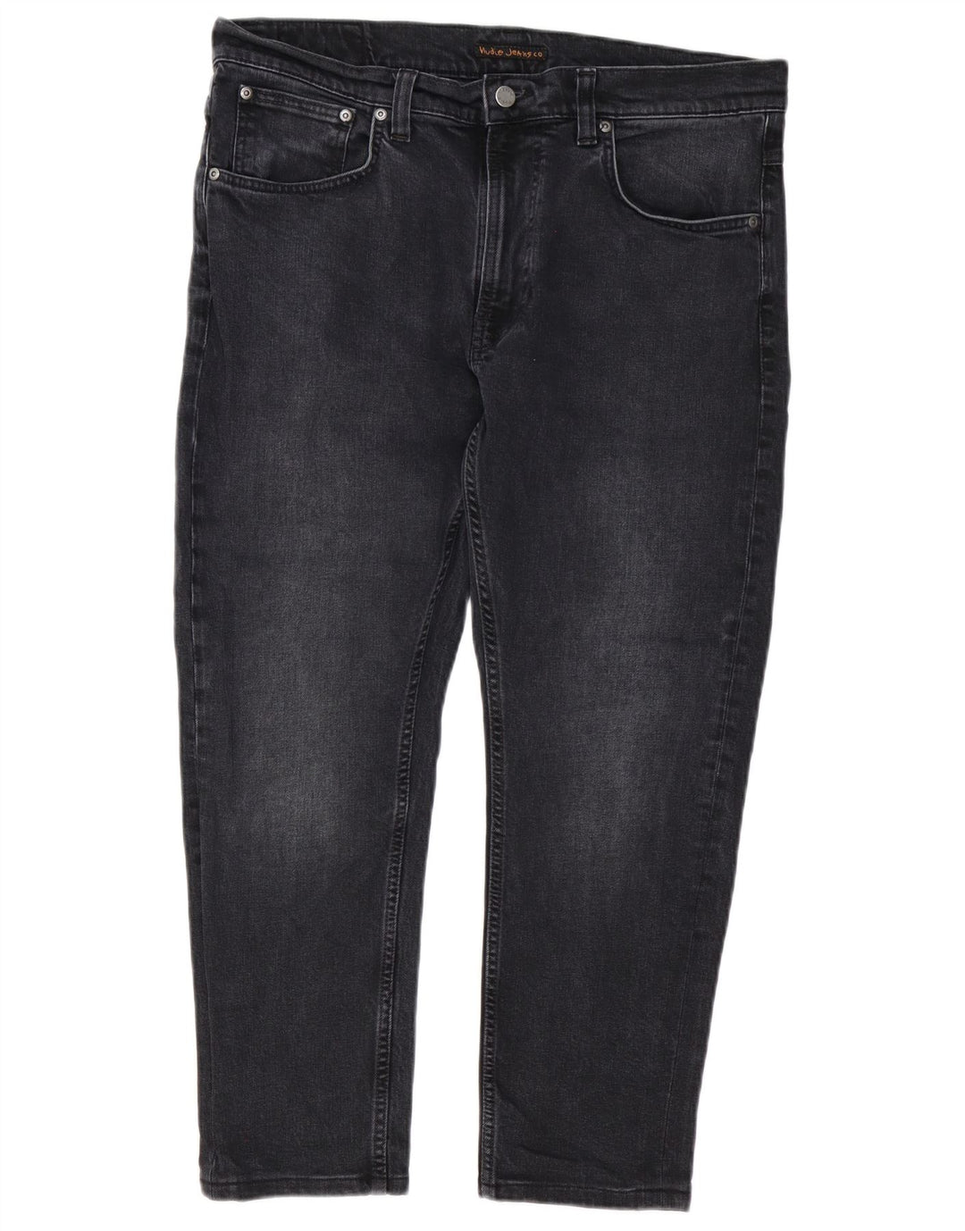 Blugi slim pentru bărbați Nudie W34 L28 bumbac negru