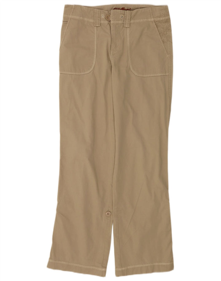 Eddie Bauer Pantaloni chino drepți pentru femei US 6 Medium W30 L31 Bej Bumbac