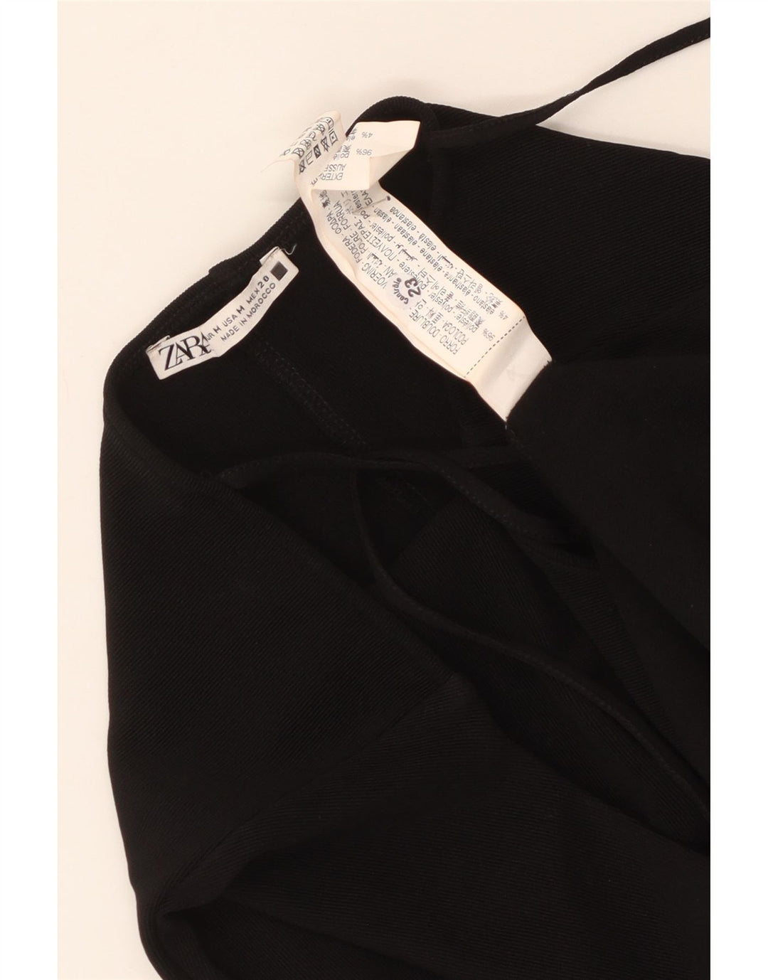 Rochie bodycon fără mâneci pentru femei Zara UK 12 Poliester mediu negru