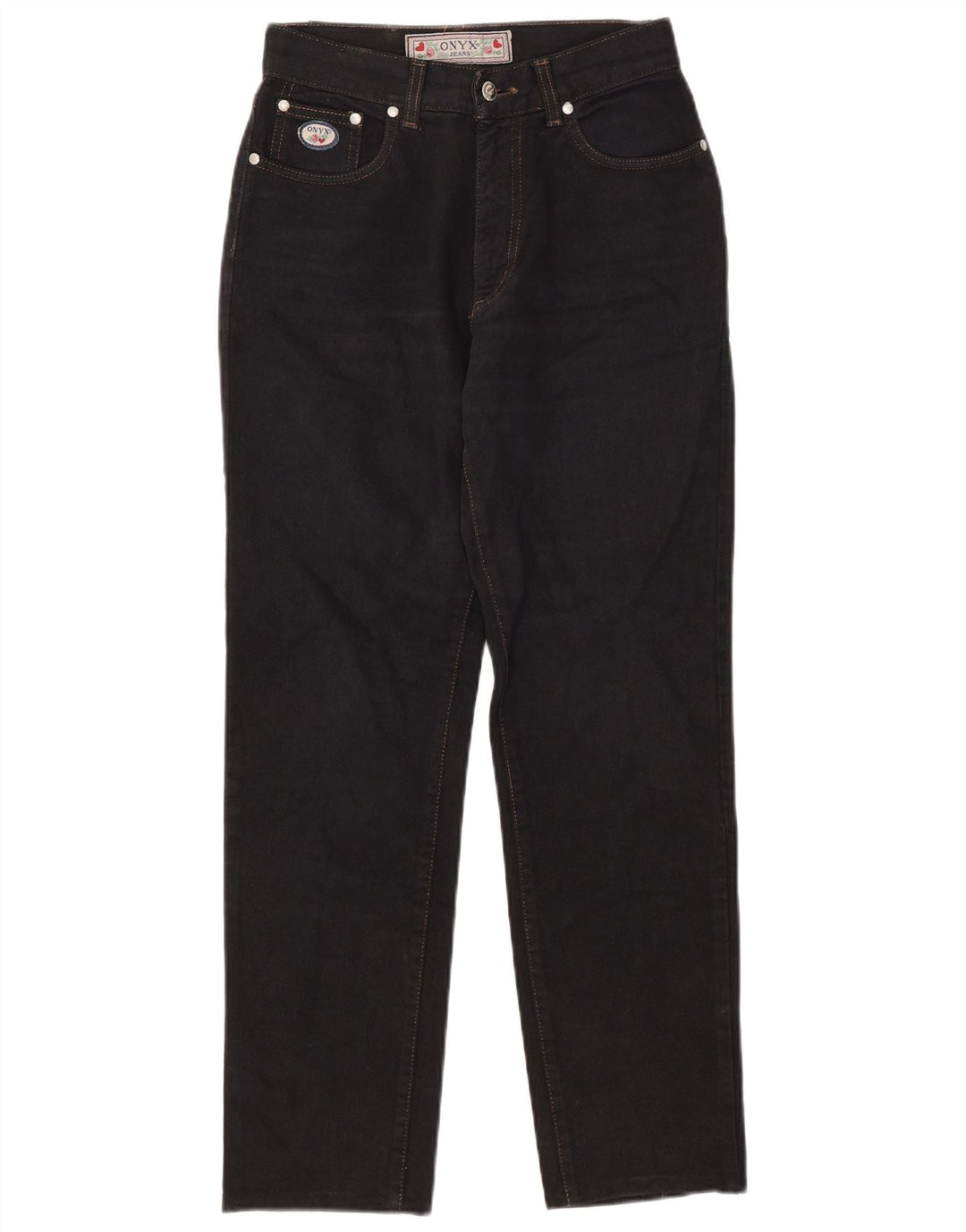 ONYX Blugi conici pentru femei W29 L28 bumbac negru