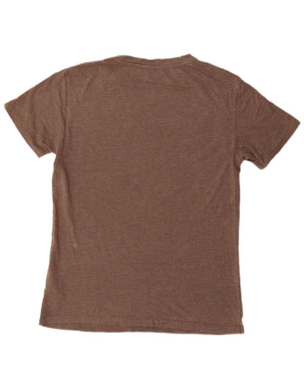 Tricou pentru bărbați Lee Slim Fit Top mic maro bumbac cu pete