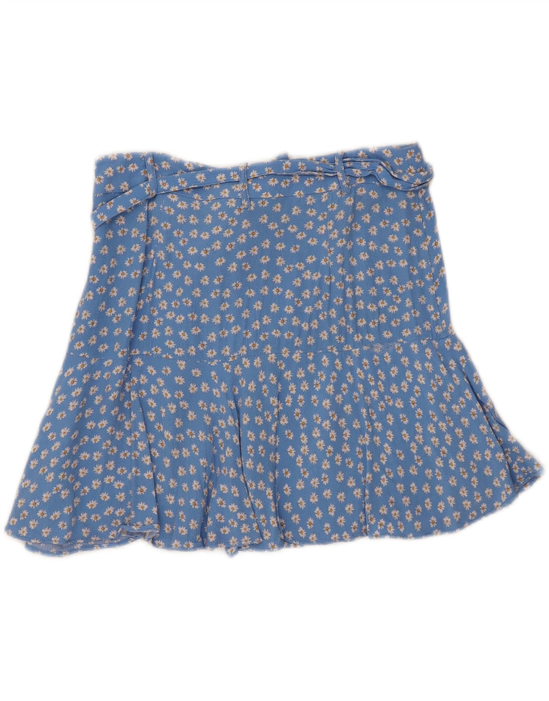 ZARA Womens Mini Skirt Large W30  Blue Floral Viscose Vintage Zara and Second-Hand Zara from Messina Hembry 