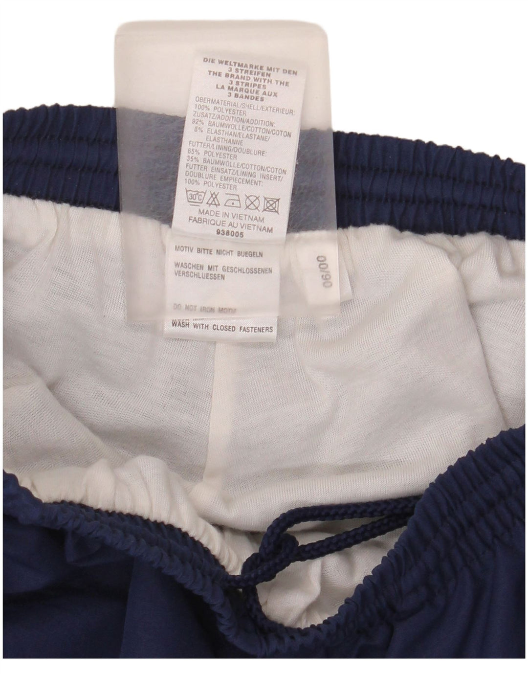 Pantaloni de trening Adidas băieți 11-12 ani poliester bleumarin
