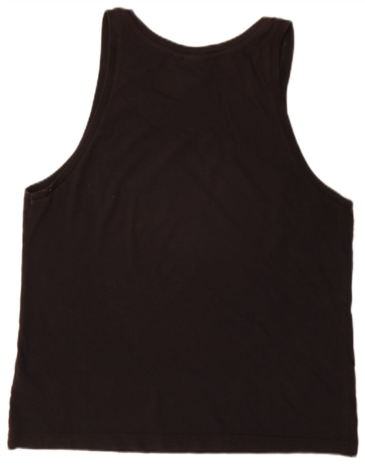 Vestă grafică Adidas pentru bărbați, bumbac mediu negru