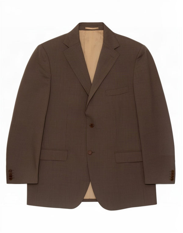 Massimo Dutti Jachetă pentru bărbați cu 2 nasturi EU 54 XL Lână cu dungi gri