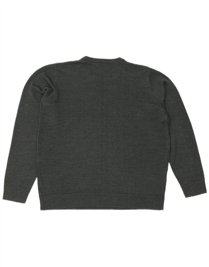 JAMES PRINGLE Pulover pentru bărbați cu decolteu rotund, mare, verde acrilic