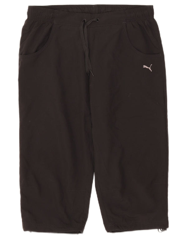 Puma Womens Capri Tracksuit Trousers UK 12 Medium  Black Polyester