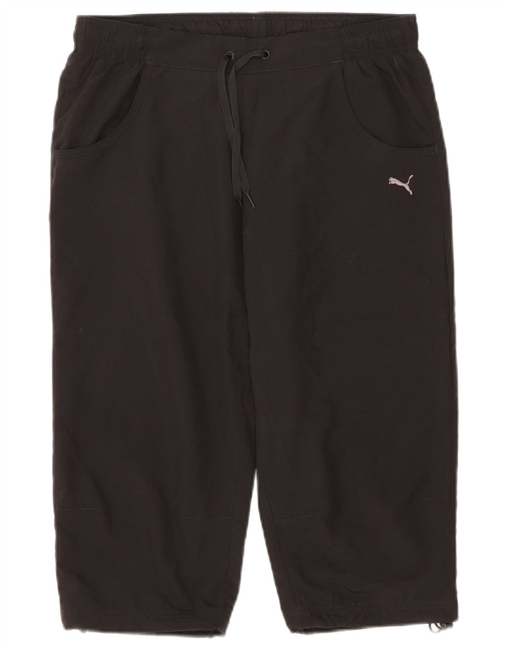 Pantaloni de trening Puma Capri pentru femei UK 12 Poliester mediu negru